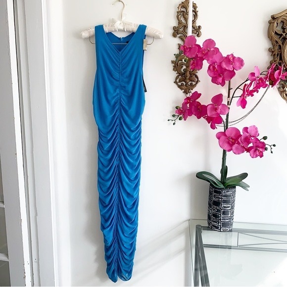 NWT House of Harlow Draped Midi Dress - Picture 2 of 2